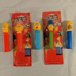 Pez Candy Dispensers The Simpsons Set of 5 Bart Homer Lisa Marge Maggie Retired